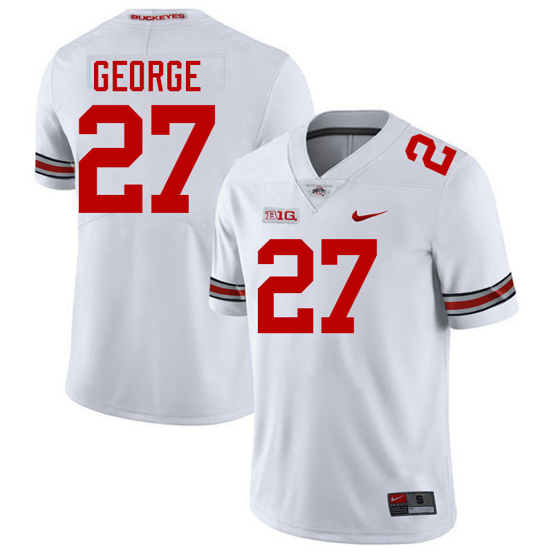 Eddie George Ohio State Buckeyes Jersey College Football Uniforms-White